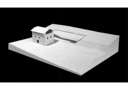 Rekonstrukce venkovského objektu doplněná betonovou přístavbou, model, Jordi Hidalgo Tané