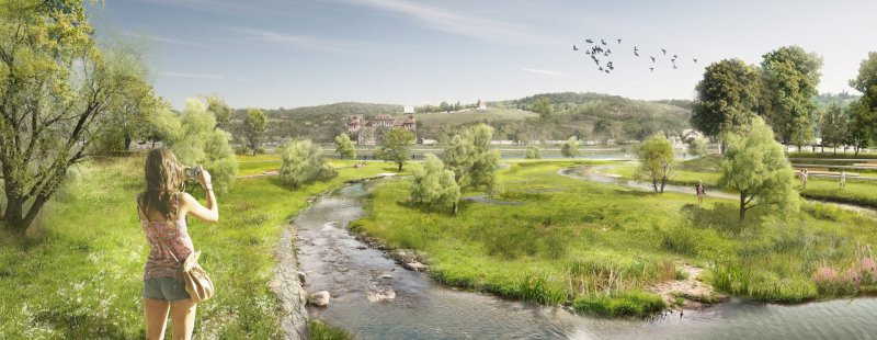 Výstava přibližuje plánovanou proměnu Trojské kotliny a Císařského ostrova
