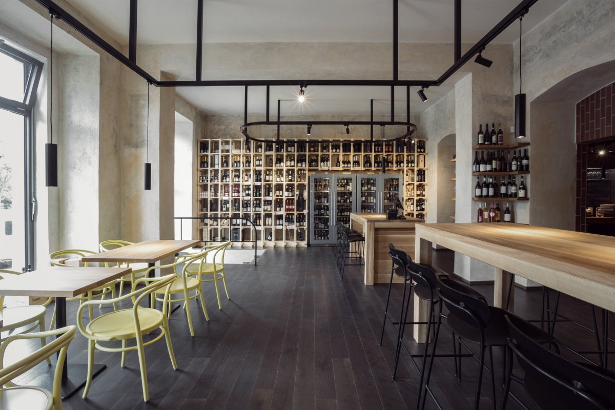 Vinotéka Vicino DiVino v Brně od edit! architects