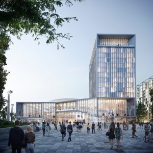 Vizualizace projektu Nový Istropolis od holandských kanceláří KCAP a CITYFÖRSTER