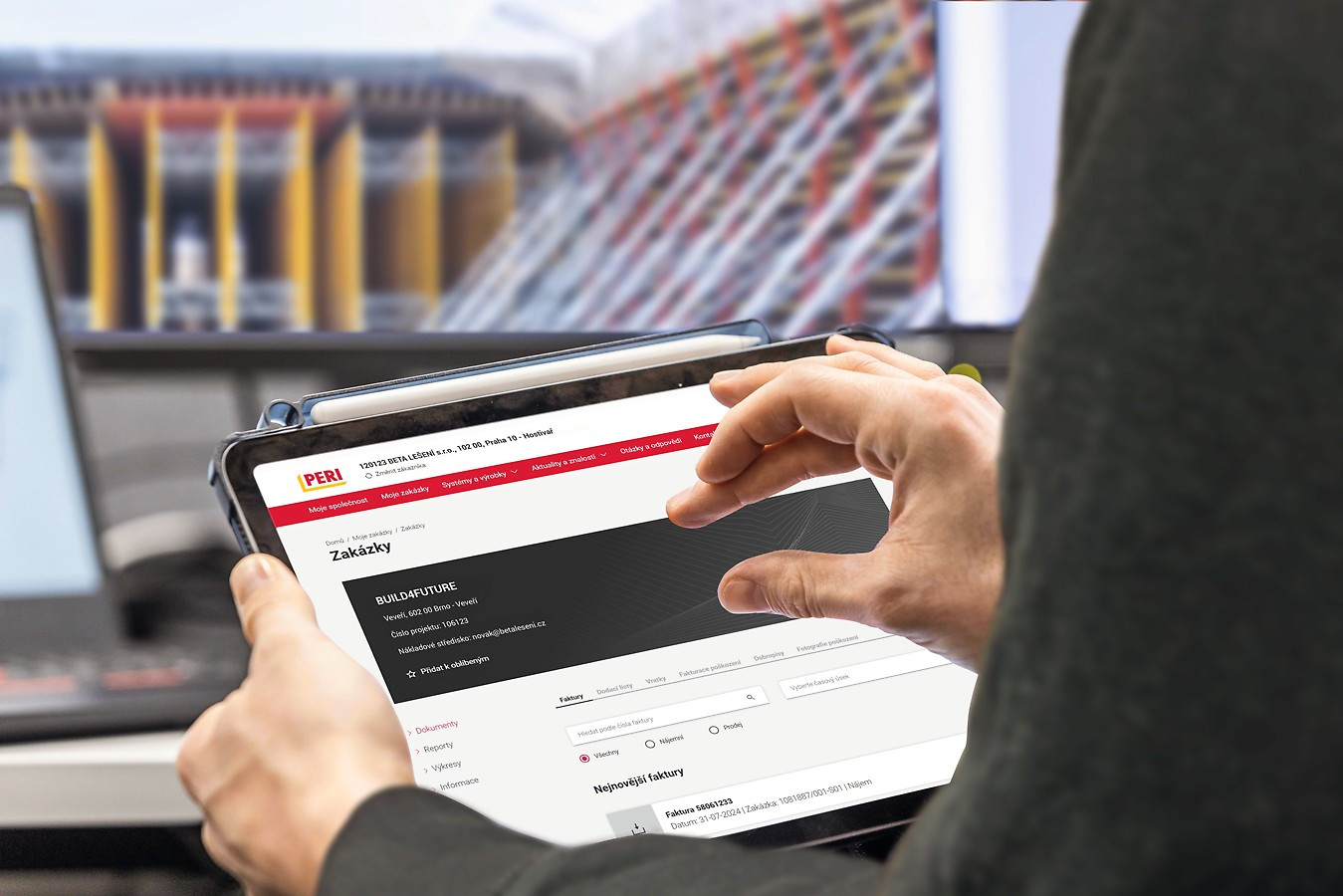 myPERI portál - Efektivní správa stavebních projektů