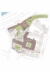 Studio Andreas Heller GmbH Architects & Designers, Evropské muzeum hanzy, situace, výkres