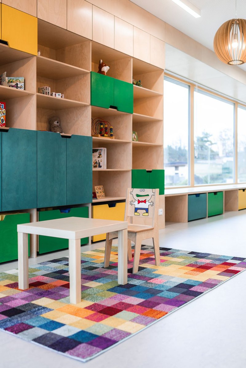 Interiér (Mateřská škola ve Vědomicích, Architip)