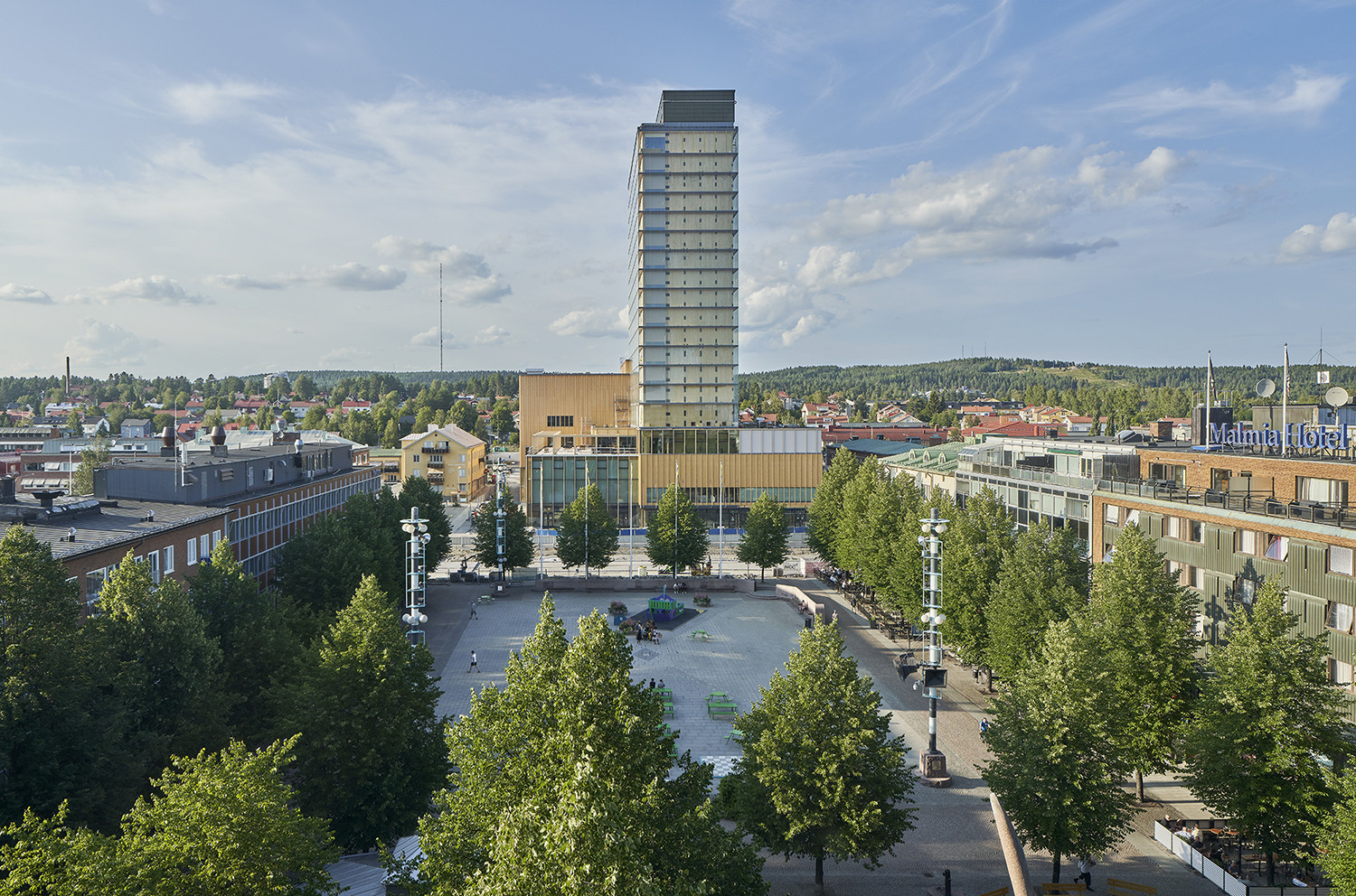 Nejvyšší budova ze dřeva Sara Kulturhus