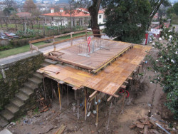 The Dovecote, fotografie z výstavby, AZO Sequeira Arquitectos Associados