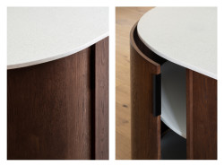 Rekonstrukce řadového domu u letiště, No Architects: Detail nábytku