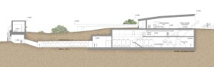 Vinařství Mikrosvín, FAM Architekti, řez.