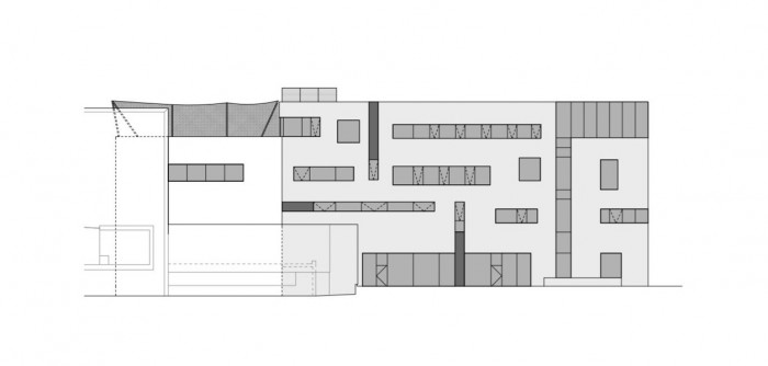 Dostavba budovy Slovanského gymnázia Olomouc, severovýchodní pohled, Miroslav Pospíšil