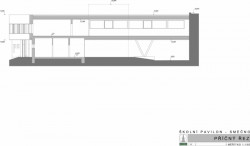 Pavilon ZŠ Smečno, LCArch s.r.o. - příčný řez