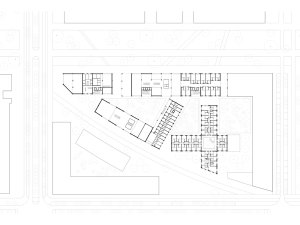 Vysokoškolské koleje Résidence Palaiseau ve Francii, studio 51N4E a Bourbouze & Graindorge