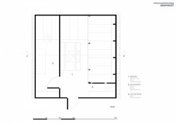 Archaeus, horská bouda a(l)titude, 1. NP, výkres