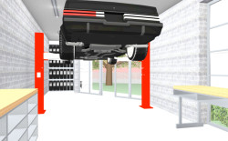 Koláž, vizualizace - Garáž Roztoky (Vojtěch Tecl, Adam Šustek) - studie 2019