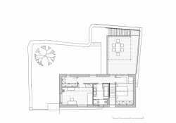 Rodinný dům v Zámecká ulici, půdorys 2NP, Mimosa architekti