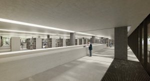 Ivan Kroupa architekti, Jihočeská vědecká knihovna, 2. místo, vizualizace