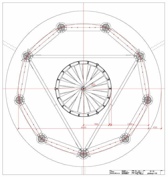 Rozhledna Kraličák, Huť architektury Martin Rajniš, výkresy