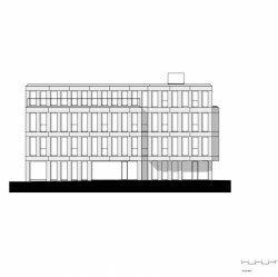 Polyfunkční dům Kvítková, jižní pohled, Chládek architekti