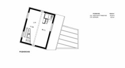 Vinohradnický dům na Zoboru, půdorys podkroví, VAN JARINA