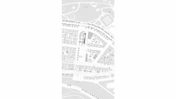 Komunitní sportovní centrum pod Nuselským mostem, situace, Kristýna Vyslychová