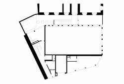 DAM architekti, Bytový dům s tělocvičnou, půdorys 1. NP – foto