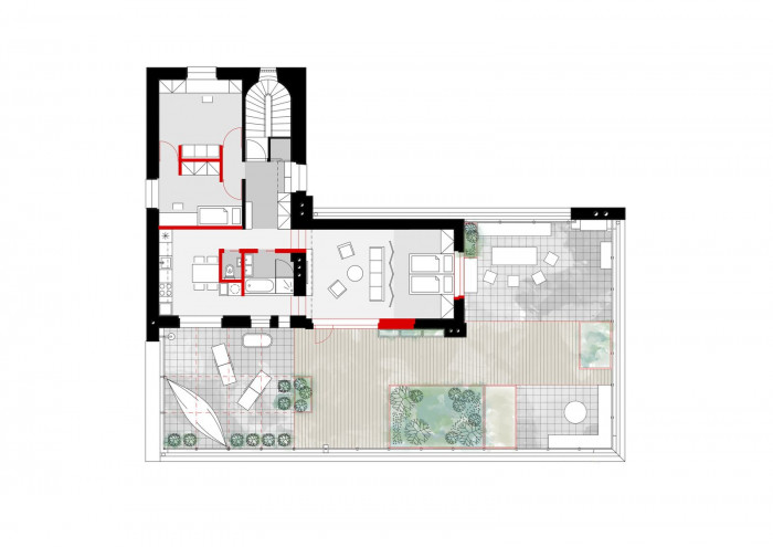 Rekonstrukce bytu – Lipová, studio AEIOU, Foto