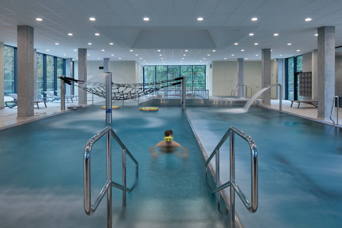 Aquavparku v Kyjově, SENAA architekti: Zážitkový bazén