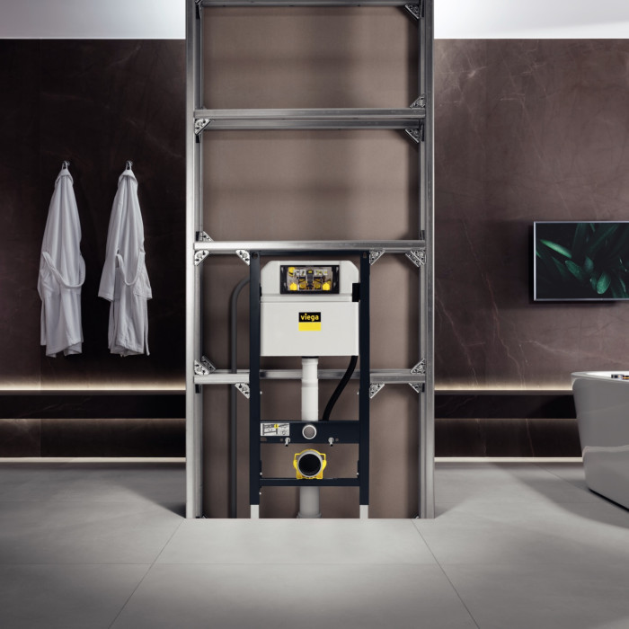 Flexibilním systémem Prevista Dry Plus lze realizovat polovysoké předstěny, příčky na celou výšku místnosti, konstrukce s bezbariérovými prvky, montáž rohových prvků a volně stojící stěny