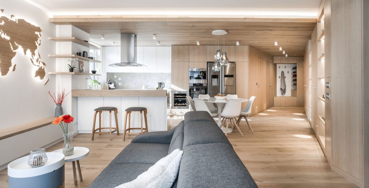 Interiér bytu v Nových Butovicích, studio Versatile - foto