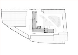 Půdorys 2. nadzemní podlaží (Rekonstrukce přádelny v Kežmarku; BEEF Architekti)