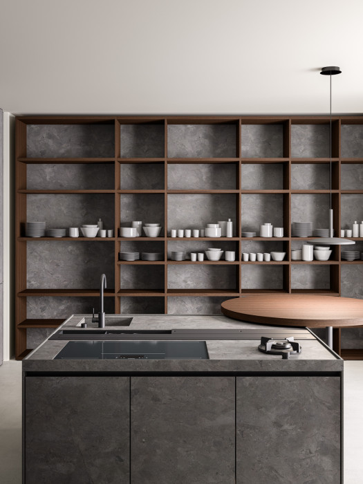 Kuchyň Xila navrhl pro značku Boffi Luigi Massoni. 