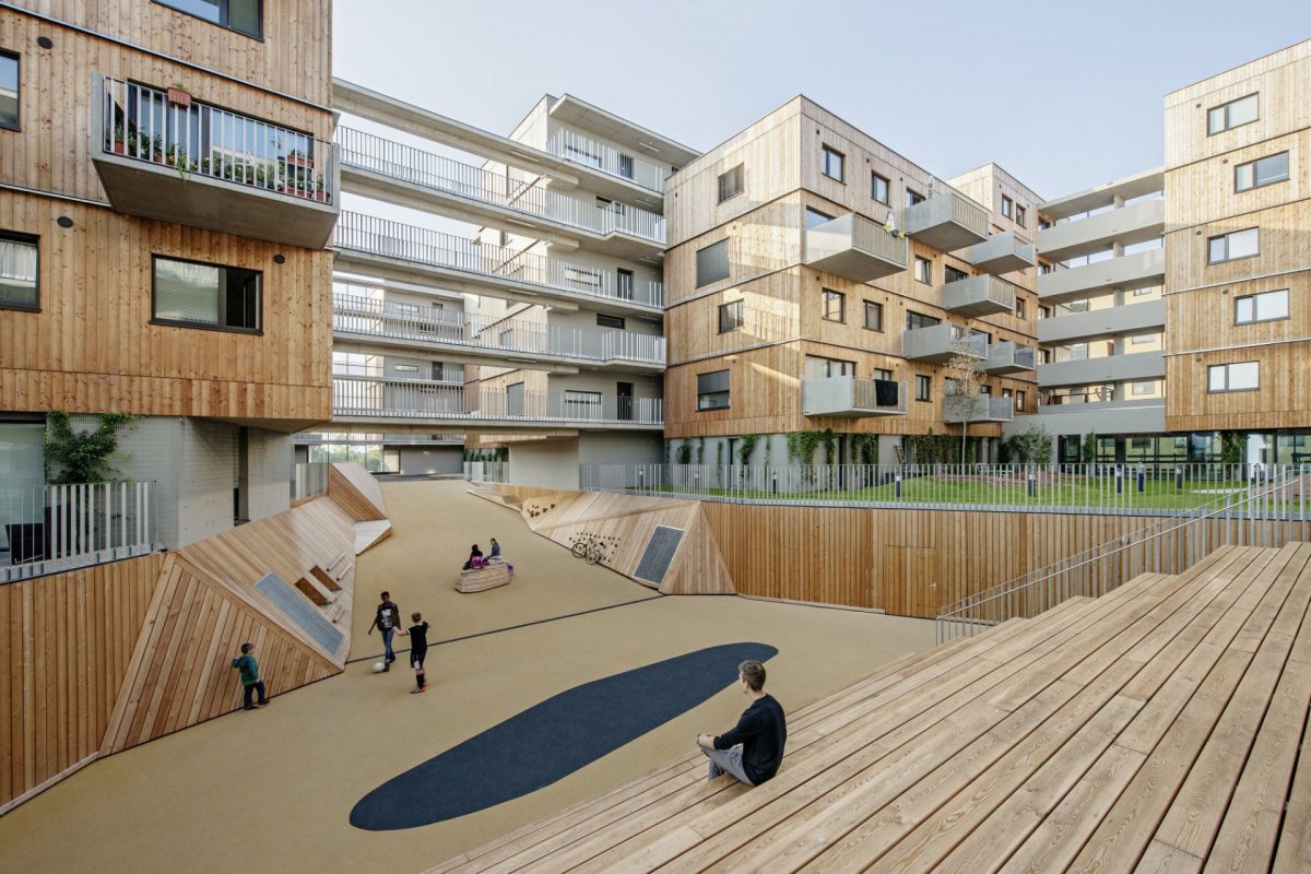 Seestadt Aspern, bytový komplex D12, Querkraft