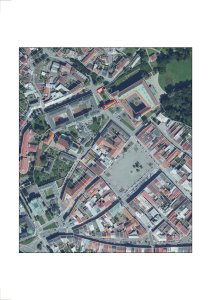 Situace (Vstupní objekt do zámeckých sklepů s trafostanicí v Kroměříži od Atelier Štěpán)