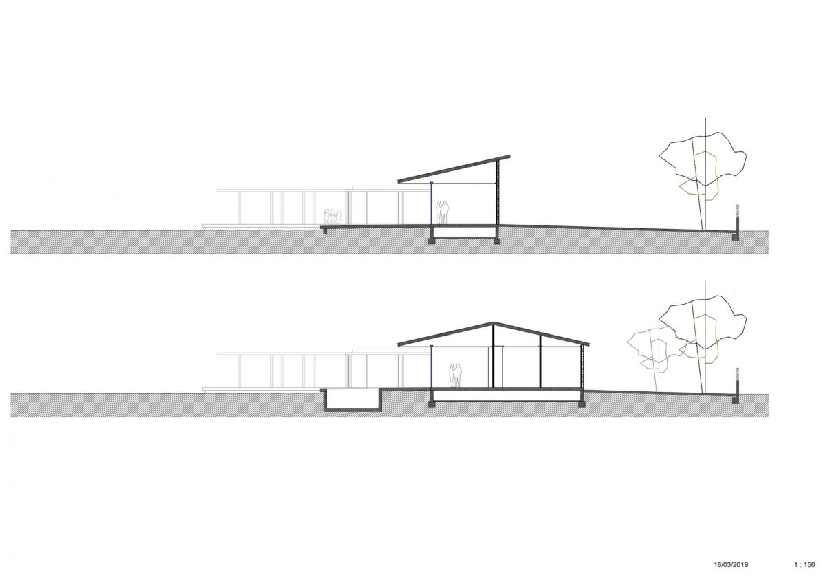 Rodinný dům Vivienda en Elche ve Špandělsku, Estudio Arn Arquitectos, pohled východ