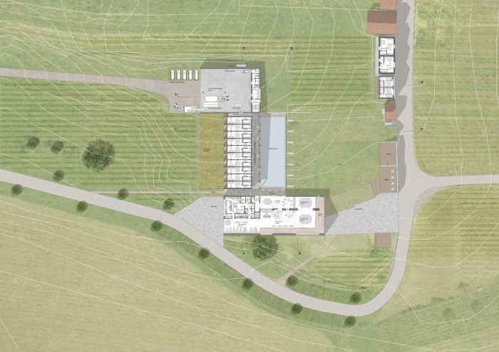 Vinařství Mikrosvín, FAM Architekti, půdorys patra.