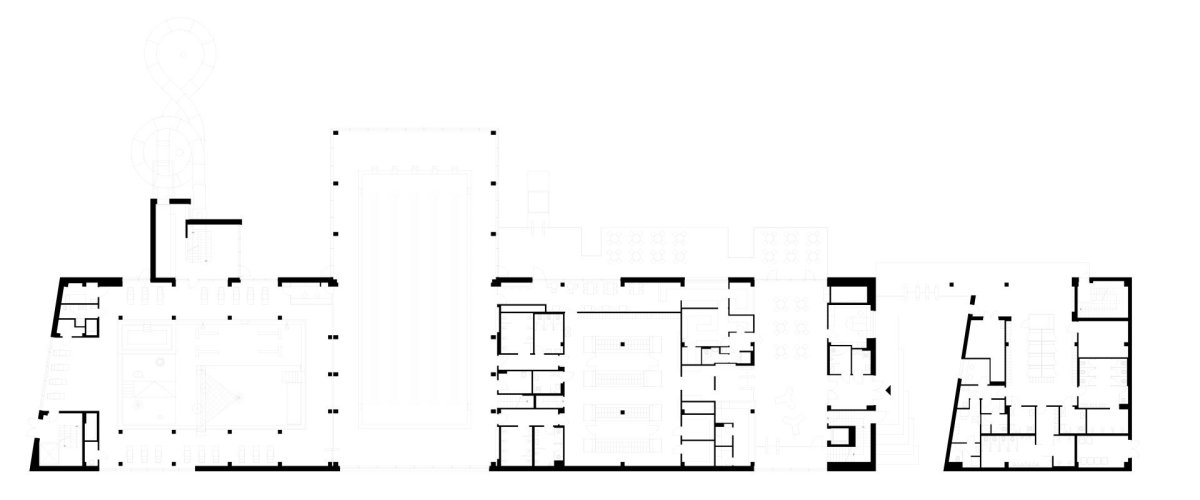 Aquavparku v Kyjově, SENAA architekti: Půdorys 1.NP