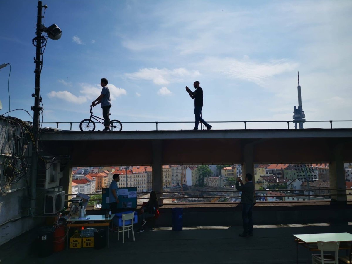 Otevření střešní terasy Domu Radost.