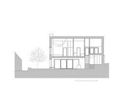 Rodinný dům v Zámecká ulici, řez, Mimosa architekti