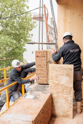 Proces výstavby (Bytový dům na okraji Paříže, Déchelette Architecture)