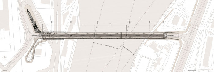 Dvorecký most, půdorys, Ateliér 6