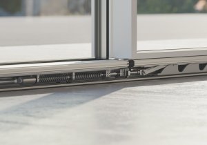 Schüco AS PD 75.HI (Performance Line) s novou technologií zdvižně-posuvné konstrukce.