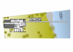 Dům Loď, situace, A69-architekti