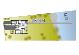 Dům Loď, situace, A69-architekti