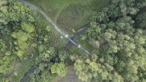 Lávka přes Dřetovický potok, Aoc architekti + Kloknerův ústav ČVUT v Praze (Ondřej Císler a Petr Tej), situace