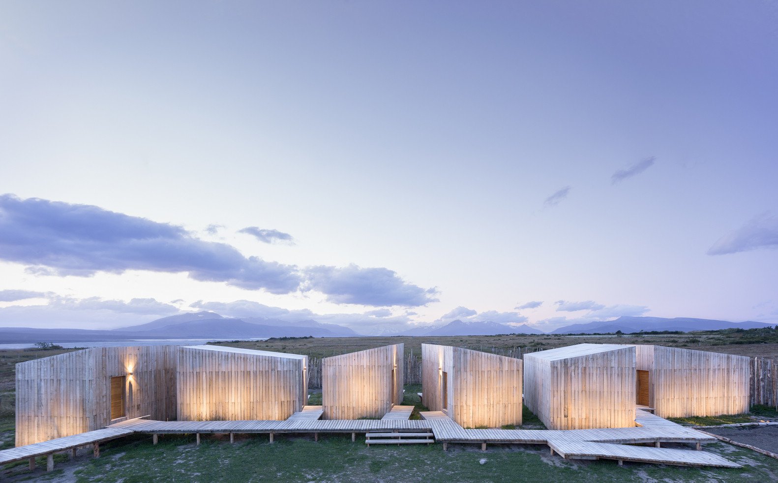 Hotel AKA Patagonia v Chile od studia Larrou