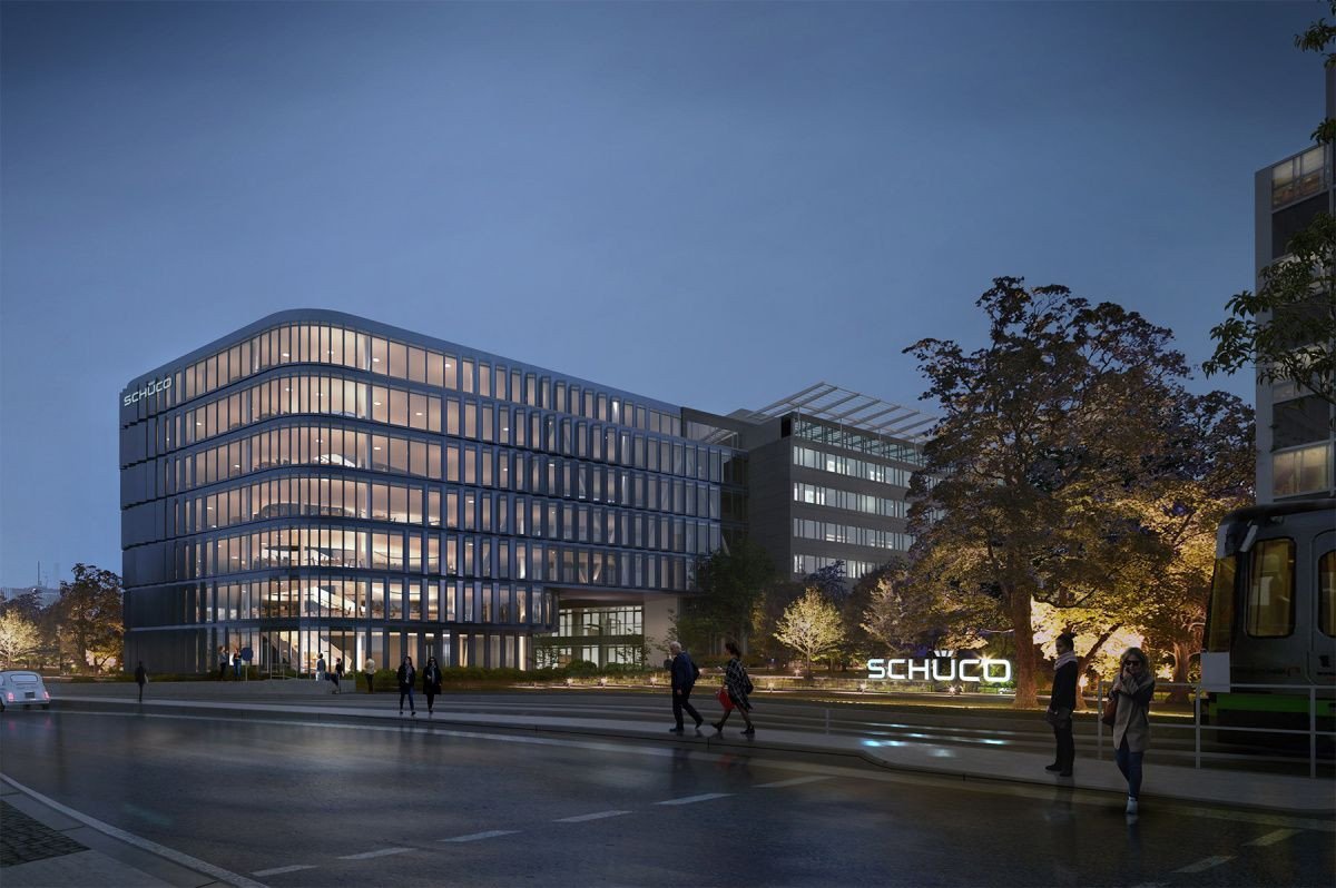 Návrh nové centrály firmy Schüco, 3XN