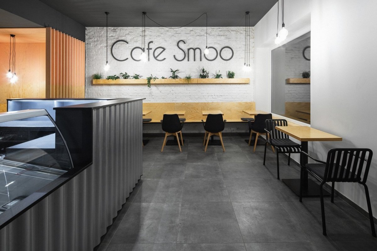 Interiér Cafe Smoo v Příbrami, Michael Karnet