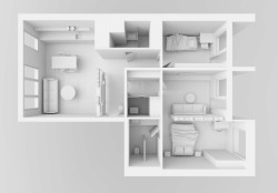 Návrh  (Rekonstrukce panelákového bytu; Markéta Janderová)