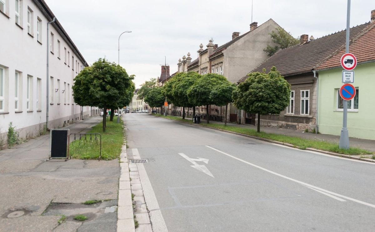 Pražská ulice v Kolíně, současný stav – foto