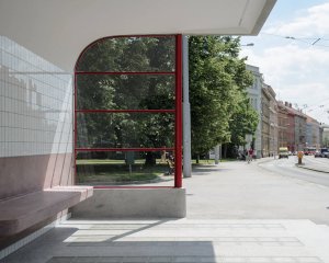 Rekonstrukce funkcionalistické zastávky od architekta Oskara Pořísky, Atelier RAW