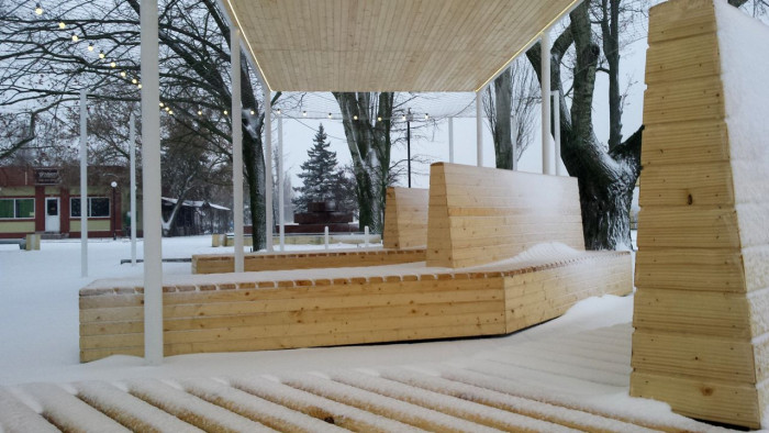 +48 Grupa Projektowa, Vladimír Balda, Jiří Žid, Pavilon na nábřeží Dněpru – foto