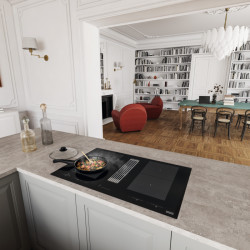 Odsavač par integrovaný do indukční varné desky Mythos 2Gether Icon Steel Franke